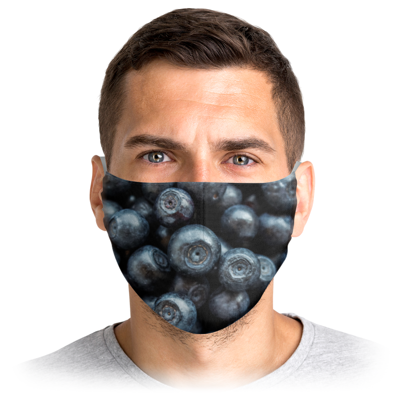 Printio Маска лицевая Черника маска лицевая защитная х б скорпион чёрная
