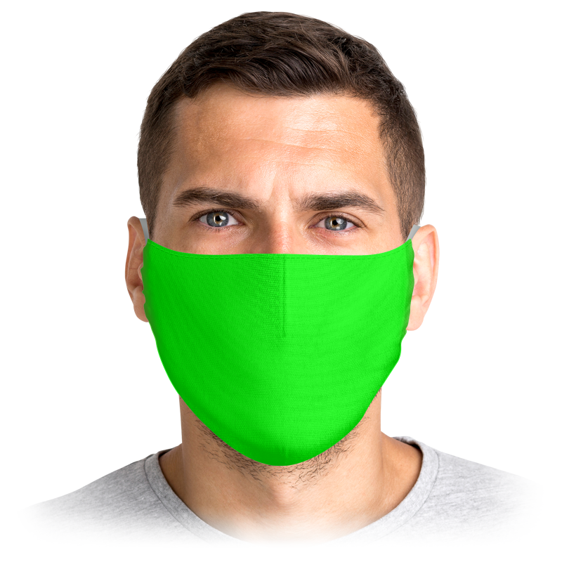 Printio Маска лицевая Зеленая маска