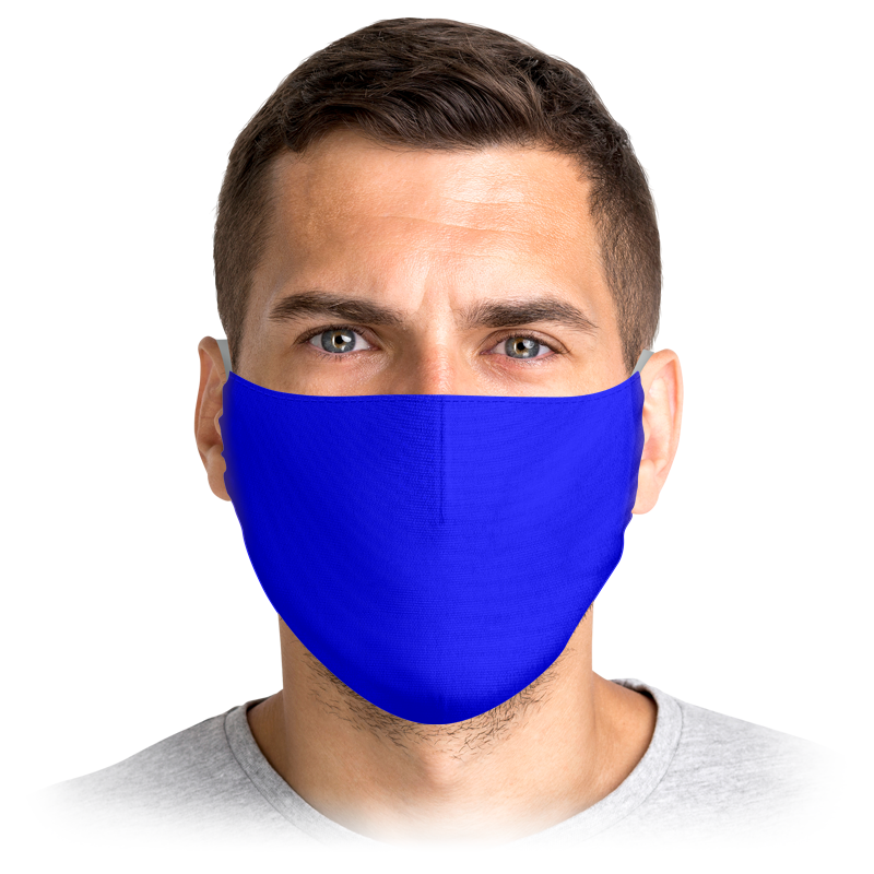 Printio Маска лицевая Синяя маска маска лицевая защитная х б скорпион синяя