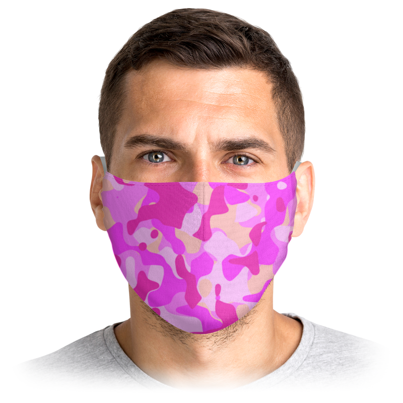 Printio Маска лицевая Хаки милитари розовые printio маска лицевая розовые очки