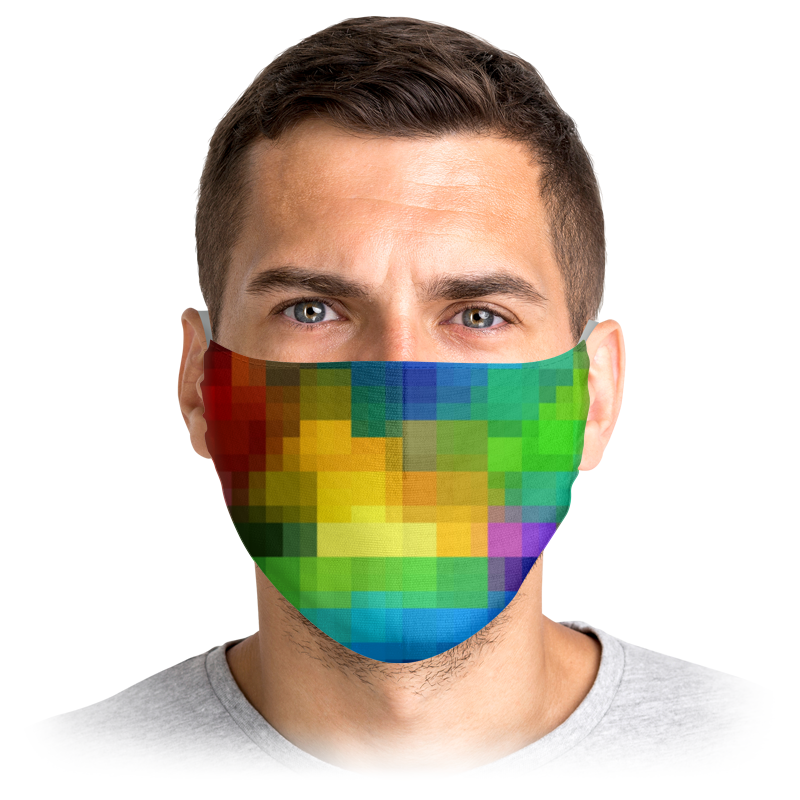 Printio Маска лицевая Пиксельная мозаика