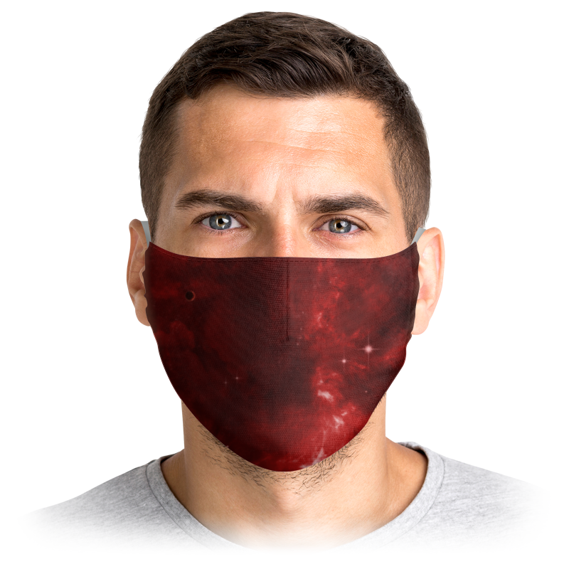 Printio Маска лицевая Красный космос маска лицевая защитная х б скорпион чёрная