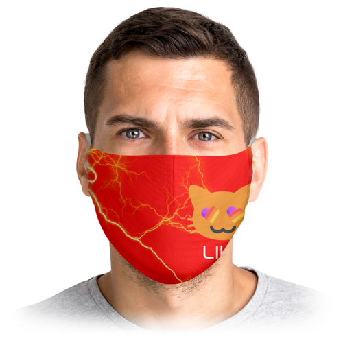 Заказать маски в Москве. Маска лицевая Likee от THE_NISE  - готовые дизайны и нанесение принтов.