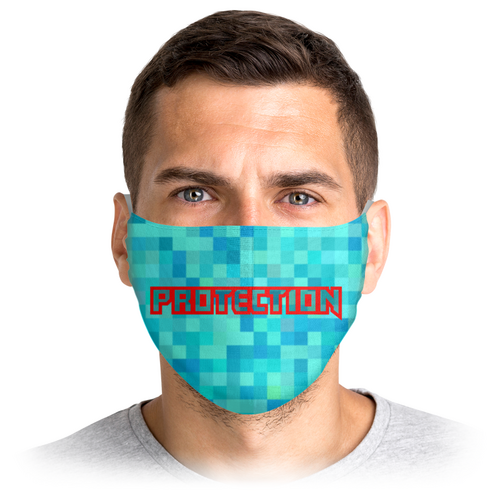 Заказать маски в Москве. Маска лицевая Stop virus! от Eva De Peron.  - готовые дизайны и нанесение принтов.
