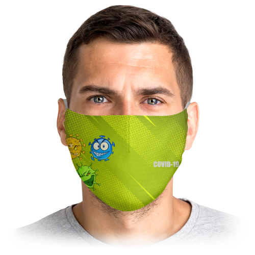 Заказать маски в Москве. Маска лицевая ВИРУСЫ от balden - готовые дизайны и нанесение принтов.