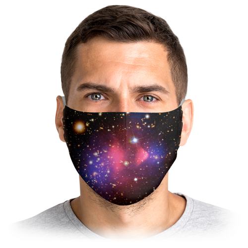 Заказать маски в Москве. Маска лицевая Космос - туманность от Сергей - готовые дизайны и нанесение принтов.