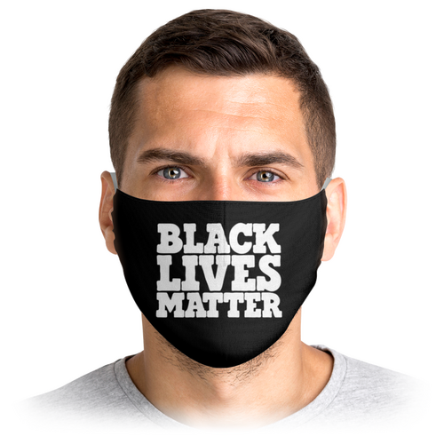 Заказать маски в Москве. Маска лицевая Black Lives Matter от YellowCloverShop - готовые дизайны и нанесение принтов.