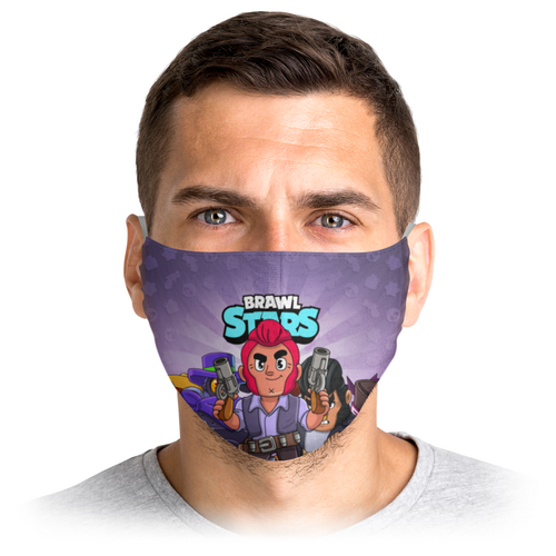 Заказать маски в Москве. Маска лицевая BRAWL STARS COLT от geekbox - готовые дизайны и нанесение принтов.