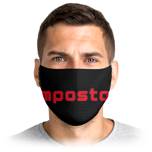 Заказать маски в Москве. Маска лицевая IMPOSTOR от print.io  - готовые дизайны и нанесение принтов.
