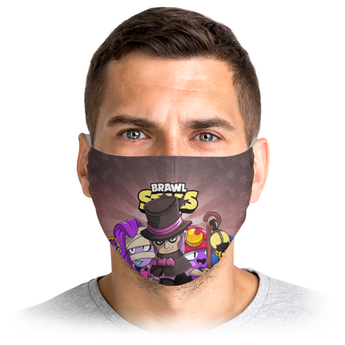 Заказать маски в Москве. Маска лицевая BRAWL STARS MORTIS от geekbox - готовые дизайны и нанесение принтов.