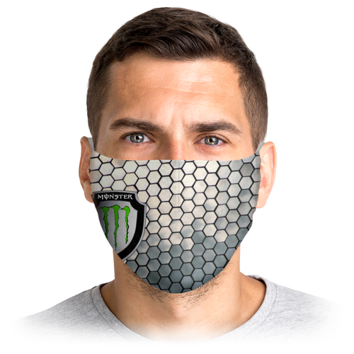 Заказать маски в Москве. Маска лицевая Monster Energy от THE_NISE  - готовые дизайны и нанесение принтов.