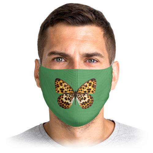 Заказать маски в Москве. Маска лицевая Бабочка леопардовая от BAD OWL - готовые дизайны и нанесение принтов.