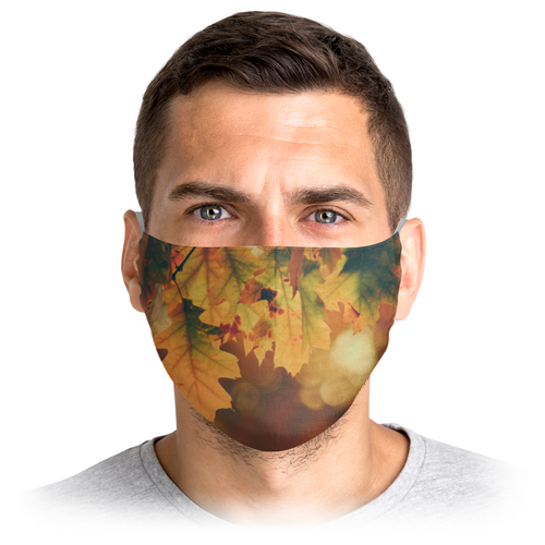 Заказать маски в Москве. Маска лицевая Осень от FireFoxa - готовые дизайны и нанесение принтов.
