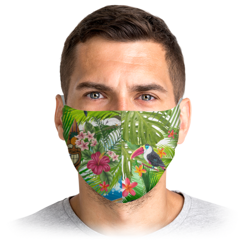 Заказать маски в Москве. Маска лицевая Тропики от i.sa@bk.ru - готовые дизайны и нанесение принтов.