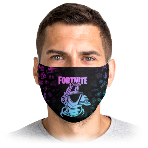 Заказать маски в Москве. Маска лицевая FORTNITE от geekbox - готовые дизайны и нанесение принтов.