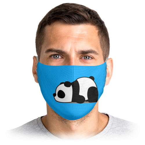 Заказать маски в Москве. Маска лицевая панда от queen  - готовые дизайны и нанесение принтов.