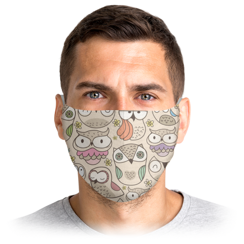 Заказать маски в Москве. Маска лицевая Совы Мультяшные от MariYang  - готовые дизайны и нанесение принтов.