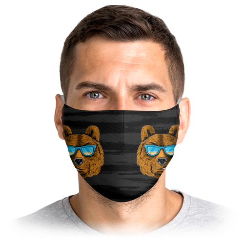 Заказать маски в Москве. Маска лицевая Papa Bear от balden - готовые дизайны и нанесение принтов.