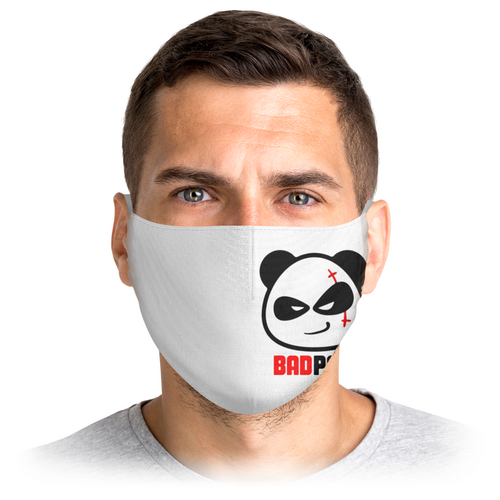 Заказать маски в Москве. Маска лицевая Панда   от T-shirt print  - готовые дизайны и нанесение принтов.