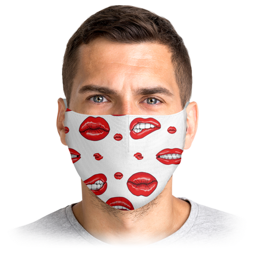 Заказать маски в Москве. Маска лицевая губы  от queen  - готовые дизайны и нанесение принтов.