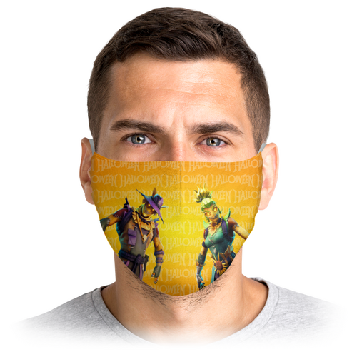 Заказать маски в Москве. Маска лицевая Fortnite Halloween от balden - готовые дизайны и нанесение принтов.