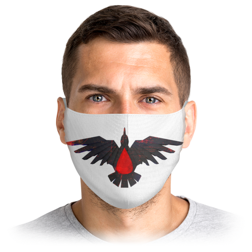 Заказать маски в Москве. Маска лицевая Blood Ravens от GeekFox  - готовые дизайны и нанесение принтов.
