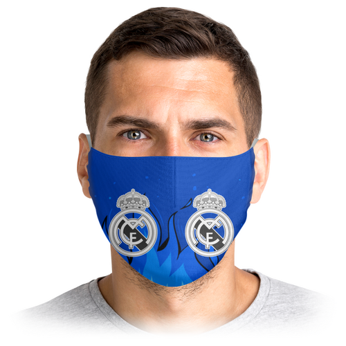 Заказать маски в Москве. Маска лицевая Real Madrid от THE_NISE  - готовые дизайны и нанесение принтов.