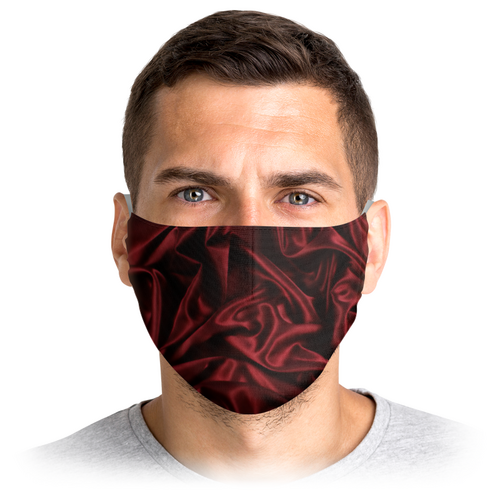 Заказать маски в Москве. Маска лицевая Красный шёлк от nadegda - готовые дизайны и нанесение принтов.