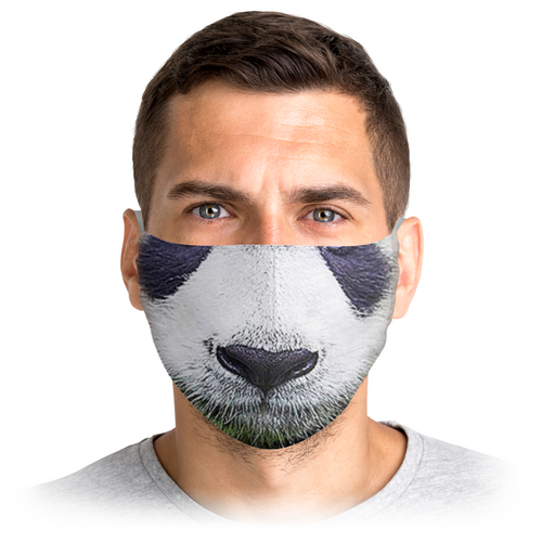 Заказать маски в Москве. Маска лицевая Панда от balden - готовые дизайны и нанесение принтов.