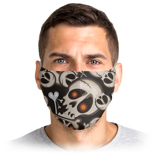 Заказать маски в Москве. Маска лицевая Черепа и кости от IrinkaArt  - готовые дизайны и нанесение принтов.