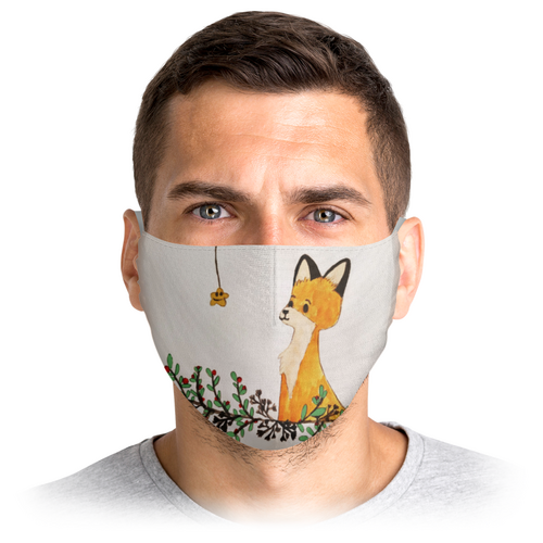 Заказать маски в Москве. Маска лицевая Лисенок от mrs-snit@yandex.ru - готовые дизайны и нанесение принтов.