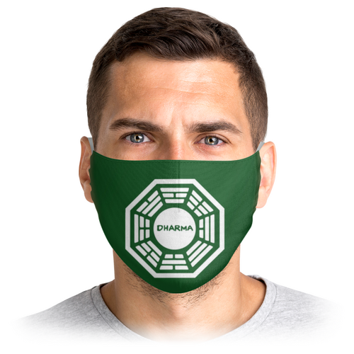 Заказать маски в Москве. Маска лицевая DHARMA от YellowCloverShop - готовые дизайны и нанесение принтов.
