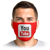 Заказать маски в Москве. Маска лицевая YouTube от Jimmy Flash - готовые дизайны и нанесение принтов.