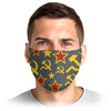 Заказать маски в Москве. Маска лицевая Вирусу НЕТ от T-shirt print  - готовые дизайны и нанесение принтов.