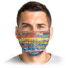 Заказать маски в Москве. Маска лицевая Stop virus! от Eva De Peron.  - готовые дизайны и нанесение принтов.