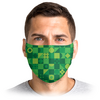 Заказать маски в Москве. Маска лицевая Зеленая геометрия от IrinkaArt  - готовые дизайны и нанесение принтов.