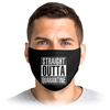 Заказать маски в Москве. Маска лицевая Straight Outta Quarantine от geekbox - готовые дизайны и нанесение принтов.