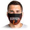 Заказать маски в Москве. Маска лицевая Ferrari от THE_NISE  - готовые дизайны и нанесение принтов.