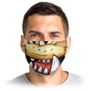 Заказать маски в Москве. Маска лицевая Бургер монстр от ПРИНТЫ ПЕЧАТЬ  - готовые дизайны и нанесение принтов.