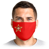 Заказать маски в Москве. Маска лицевая Красная звезда от IrinkaArt  - готовые дизайны и нанесение принтов.