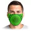 Заказать маски в Москве. Маска лицевая Зеленый узор. от Alexey Evsyunin - готовые дизайны и нанесение принтов.