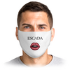 Заказать маски в Москве. Маска лицевая Escada Red Lips от @kristy_art_k  - готовые дизайны и нанесение принтов.