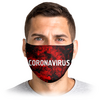 Заказать маски в Москве. Маска лицевая CORONAVIRUS от weeert - готовые дизайны и нанесение принтов.