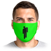 Заказать маски в Москве. Маска лицевая Билли Айлиш от geekbox - готовые дизайны и нанесение принтов.