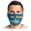 Заказать маски в Москве. Маска лицевая In a Yellow Quarantine от Andy Quarry - готовые дизайны и нанесение принтов.