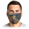 Заказать маски в Москве. Маска лицевая Крик (Эдвард Мунк) от trend - готовые дизайны и нанесение принтов.