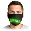 Заказать маски в Москве. Маска лицевая Drinks от FireFoxa - готовые дизайны и нанесение принтов.