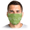 Заказать маски в Москве. Маска лицевая Птички на зеленом от axenova-n@yandex.ru - готовые дизайны и нанесение принтов.