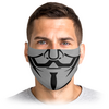 Заказать маски в Москве. Маска лицевая Анонимус от YellowCloverShop - готовые дизайны и нанесение принтов.