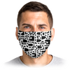Заказать маски в Москве. Маска лицевая Черно-белая абстракция от axenova-n@yandex.ru - готовые дизайны и нанесение принтов.
